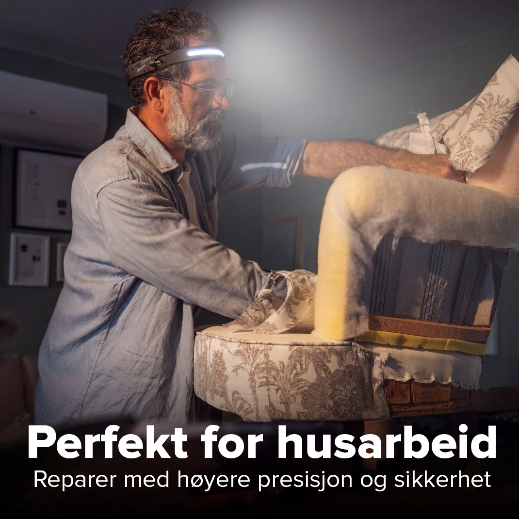 LumaBeam™ - Multifunksjonell 230° LED-hodelykt - NordKlover